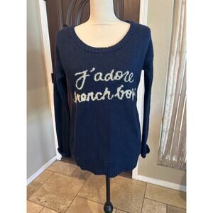 Black Poppy J'adore French Boys Sweater